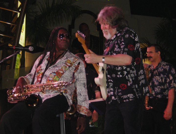 Onstage with The Big Man